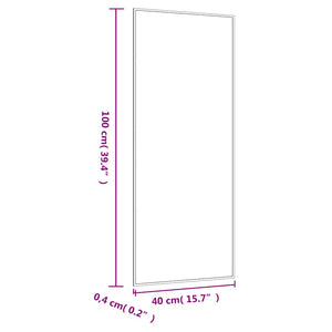 Καθρέφτης Επιτοίχιος Ορθογώνιος 40 x 100 εκ. - Pakobazaar
