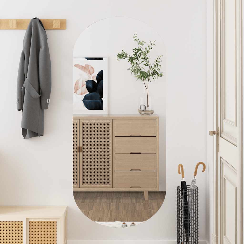 Καθρέφτης Τοίχου Οβάλ 45 x 100 εκ. από Γυαλί - Pakobazaar