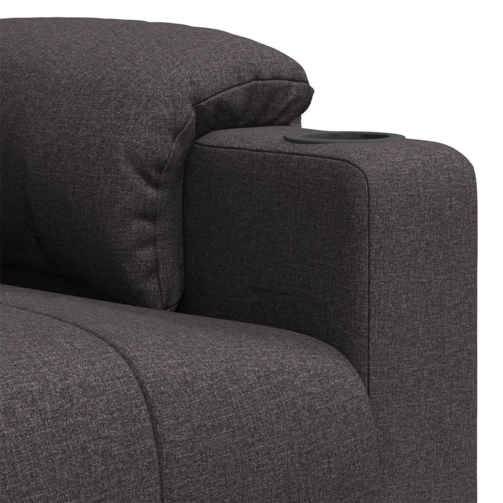 Πολυθρόνα Μασάζ Ηλεκτρική Σκούρο Καφέ Υφασμάτινη - Pakobazaar