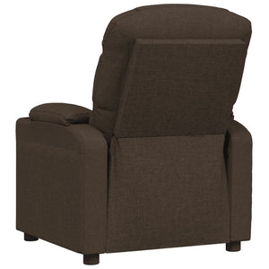 Πολυθρόνα με Ανύψωση Σκούρο Καφέ Υφασμάτινη