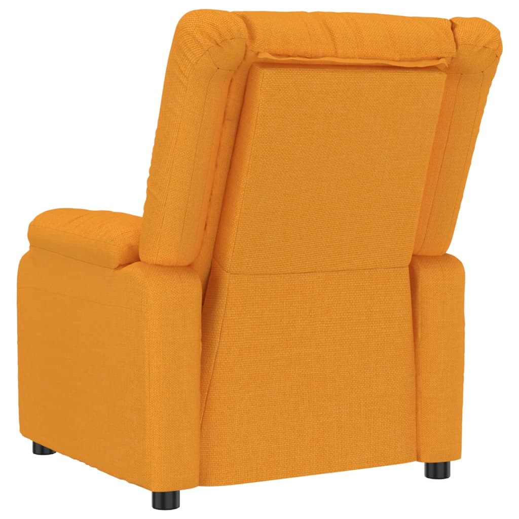 Πολυθρόνα Μασάζ Ηλεκτρική Κίτρινη Υφασμάτινη