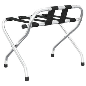 Σχάρα Αποσκευών με Πλάτη Ασημί 56x39x52 εκ. - PAKOBAZAAR