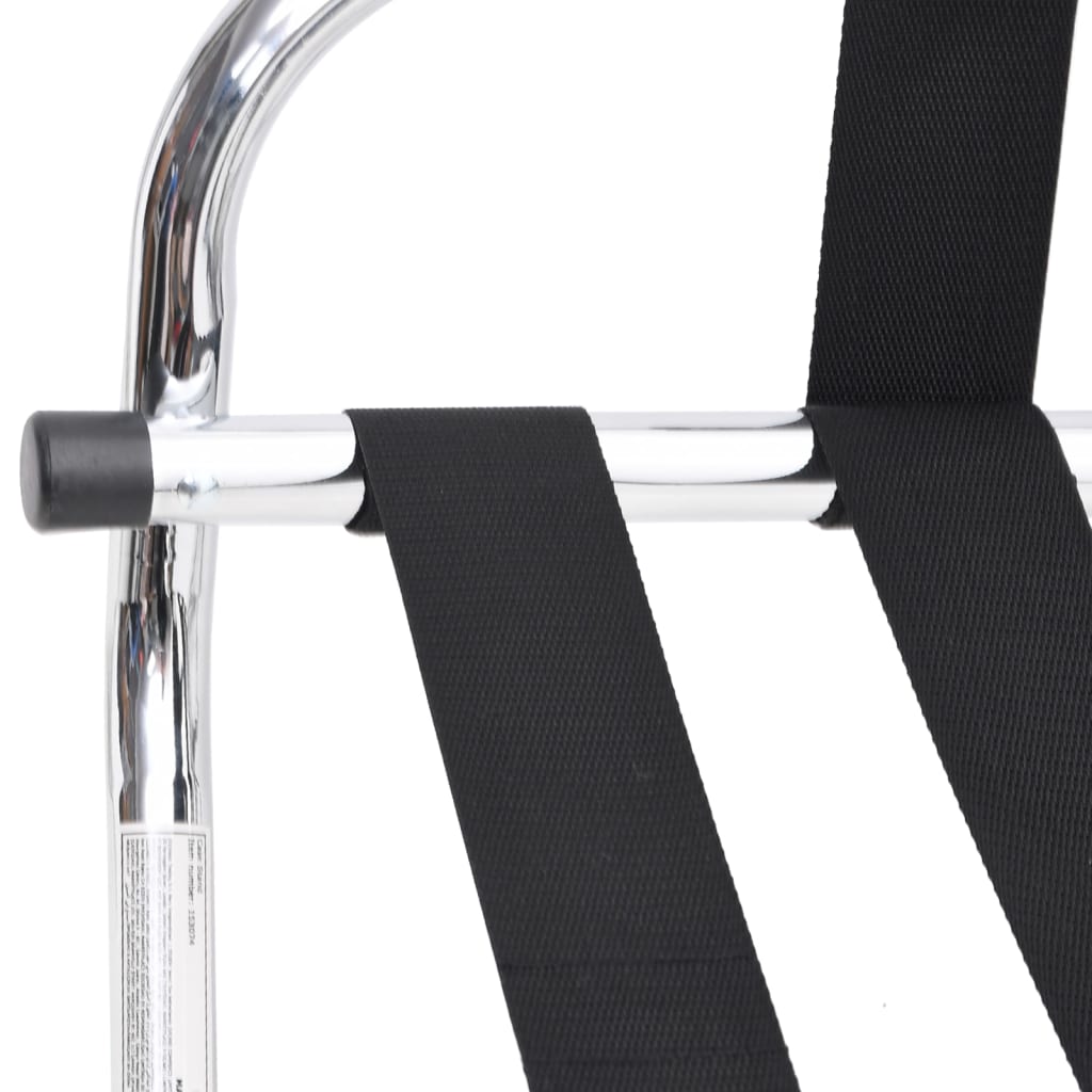 Σχάρα Αποσκευών με Πλάτη Ασημί 56x39x52 εκ. - PAKOBAZAAR