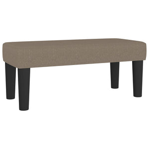 Κρεβάτι Boxspring με Στρώμα Taupe 80x200 εκ. Υφασμάτινο - Pakobazaar