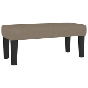 Κρεβάτι Boxspring με Στρώμα Taupe 90x190 εκ.Υφασμάτινο