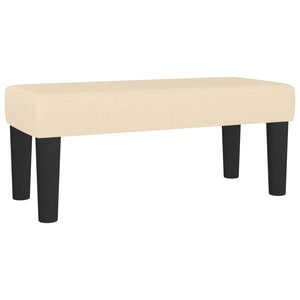 Κρεβάτι Boxspring με Στρώμα Κρεμ 90x190 εκ.Υφασμάτινο