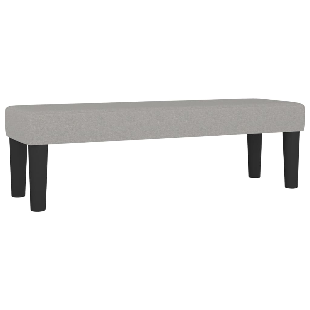 Κρεβάτι Boxspring με Στρώμα Ανοιχτό Γκρι 140x200 εκ. Υφασμάτινο - Pakobazaar