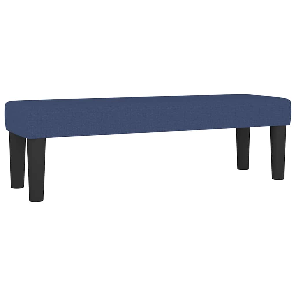 Κρεβάτι Boxspring με Στρώμα Μπλε 180x200 εκ. Υφασμάτινο