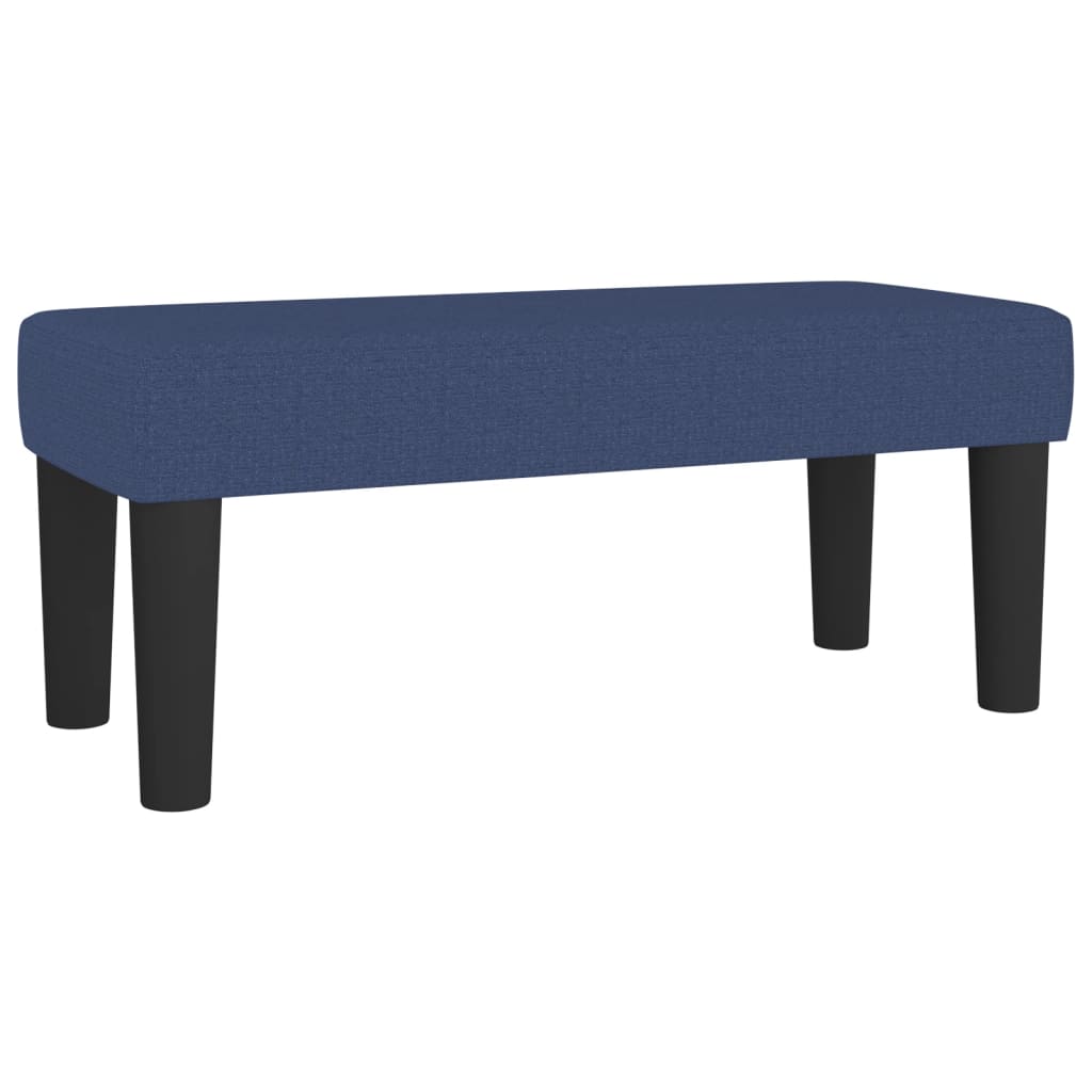 Κρεβάτι Boxspring με Στρώμα Μπλε 100 x 200 εκ. Υφασμάτινο