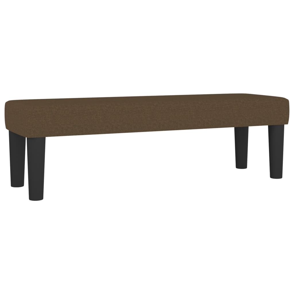 Κρεβάτι Boxspring με Στρώμα Σκούρο Καφέ 180x200 εκ Υφασμάτινο