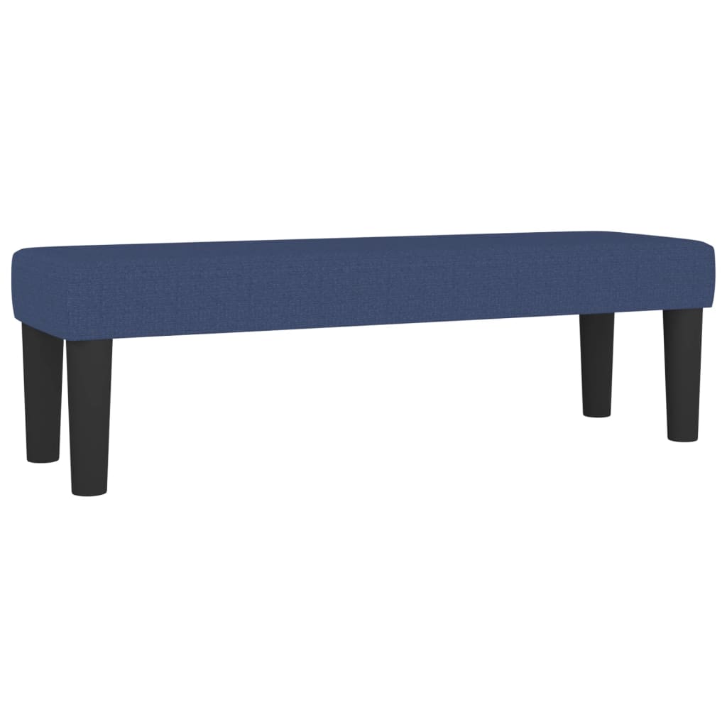 Κρεβάτι Boxspring με Στρώμα Μπλε 180x200 εκ. Υφασμάτινο