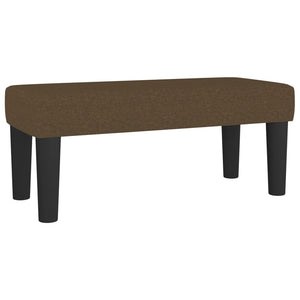 Κρεβάτι Boxspring με Στρώμα Σκούρο Καφέ 90x190 εκ. Υφασμάτινο