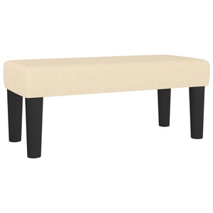 Κρεβάτι Boxspring με Στρώμα Κρεμ 90x190 εκ.Υφασμάτινο