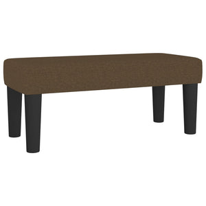 Κρεβάτι Boxspring με Στρώμα Σκούρο Καφέ 100x200 εκ. Υφασμάτινο