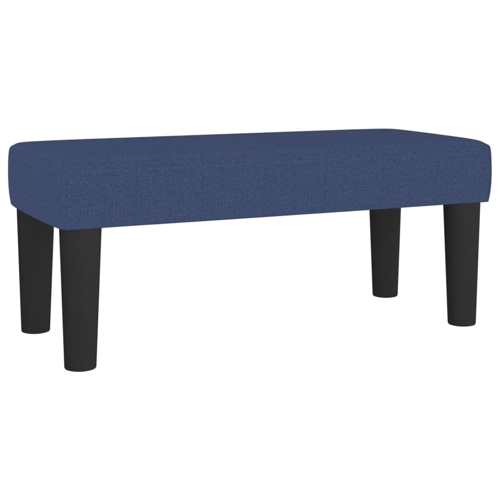 Κρεβάτι Boxspring με Στρώμα Μπλε 100 x 200 εκ. Υφασμάτινο - Pakobazaar