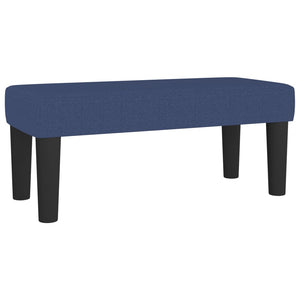 Κρεβάτι Boxspring με Στρώμα Μπλε 100 x 200 εκ. Υφασμάτινο - Pakobazaar
