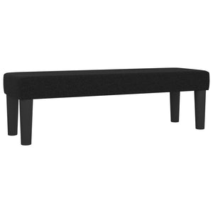 Κρεβάτι Boxspring με Στρώμα Μαύρο 140x190 εκ. Υφασμάτινο