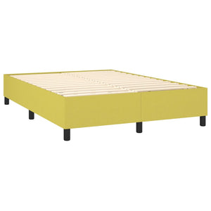 Κρεβάτι Boxspring με Στρώμα Ανοιχτό πράσινο140x190εκ.Υφασμάτινο