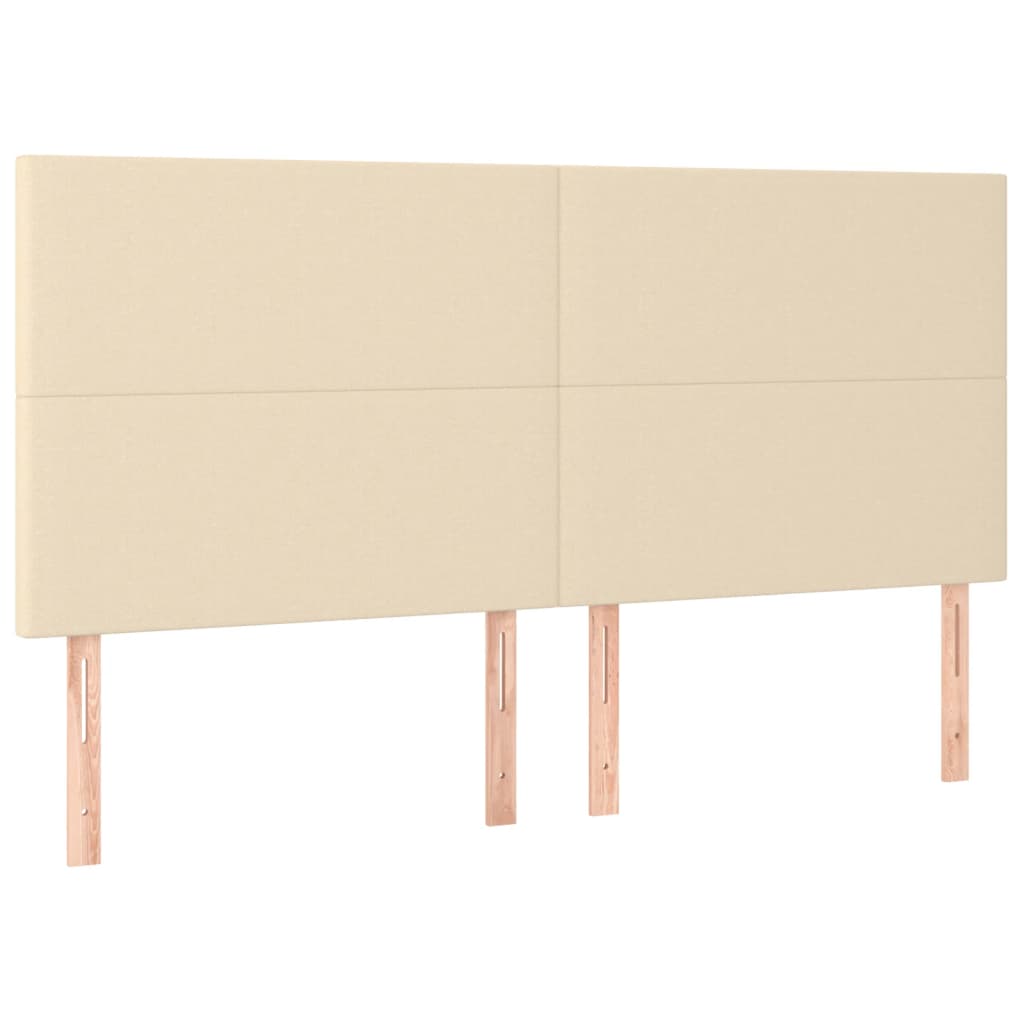 Κρεβάτι Boxspring με Στρώμα Κρεμ 160x200 εκ. Υφασμάτινο