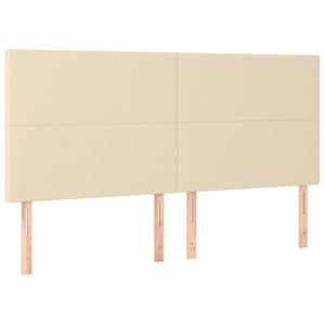Κρεβάτι Boxspring με Στρώμα Κρεμ 160x200 εκ. Υφασμάτινο
