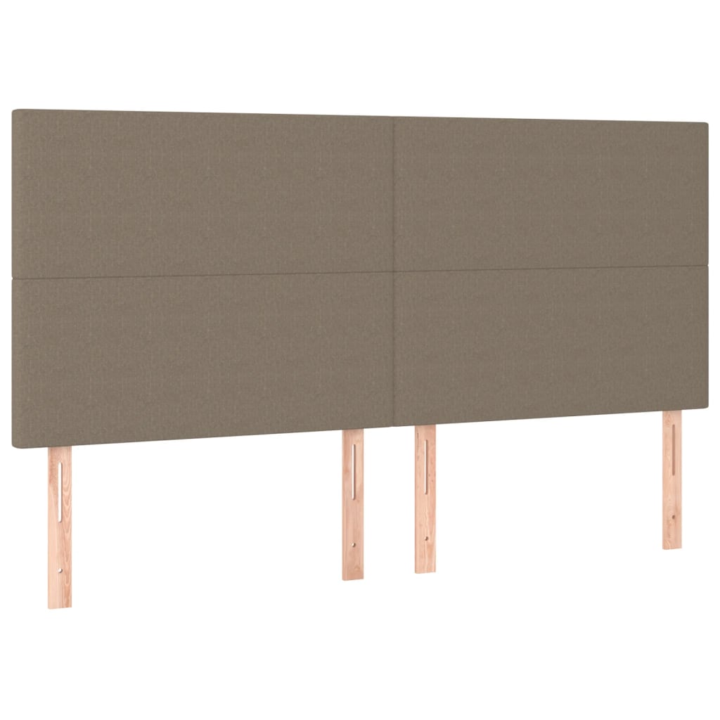 Κρεβάτι Boxspring με Στρώμα Taupe 180x200 εκ. Υφασμάτινο