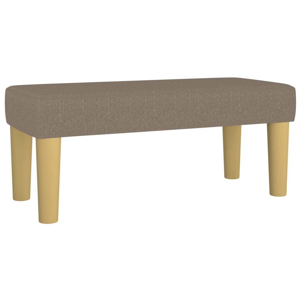 Κρεβάτι Boxspring με Στρώμα Taupe 80x200 εκ. Υφασμάτινο
