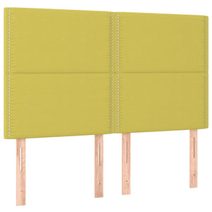Κρεβάτι Boxspring με Στρώμα Ανοιχτό πράσινο140x190εκ.Υφασμάτινο