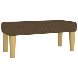 Κρεβάτι Boxspring με Στρώμα Σκούρο Καφέ 90x200 εκ. Υφασμάτινο