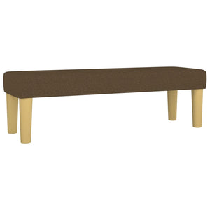 Κρεβάτι Boxspring με Στρώμα Σκούρο Καφέ 140x200 εκ Υφασμάτινο