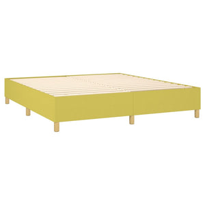 Κρεβάτι Boxspring με Στρώμα Αν. Πράσινο 200x200 εκ. Υφασμάτινο - Pakobazaar