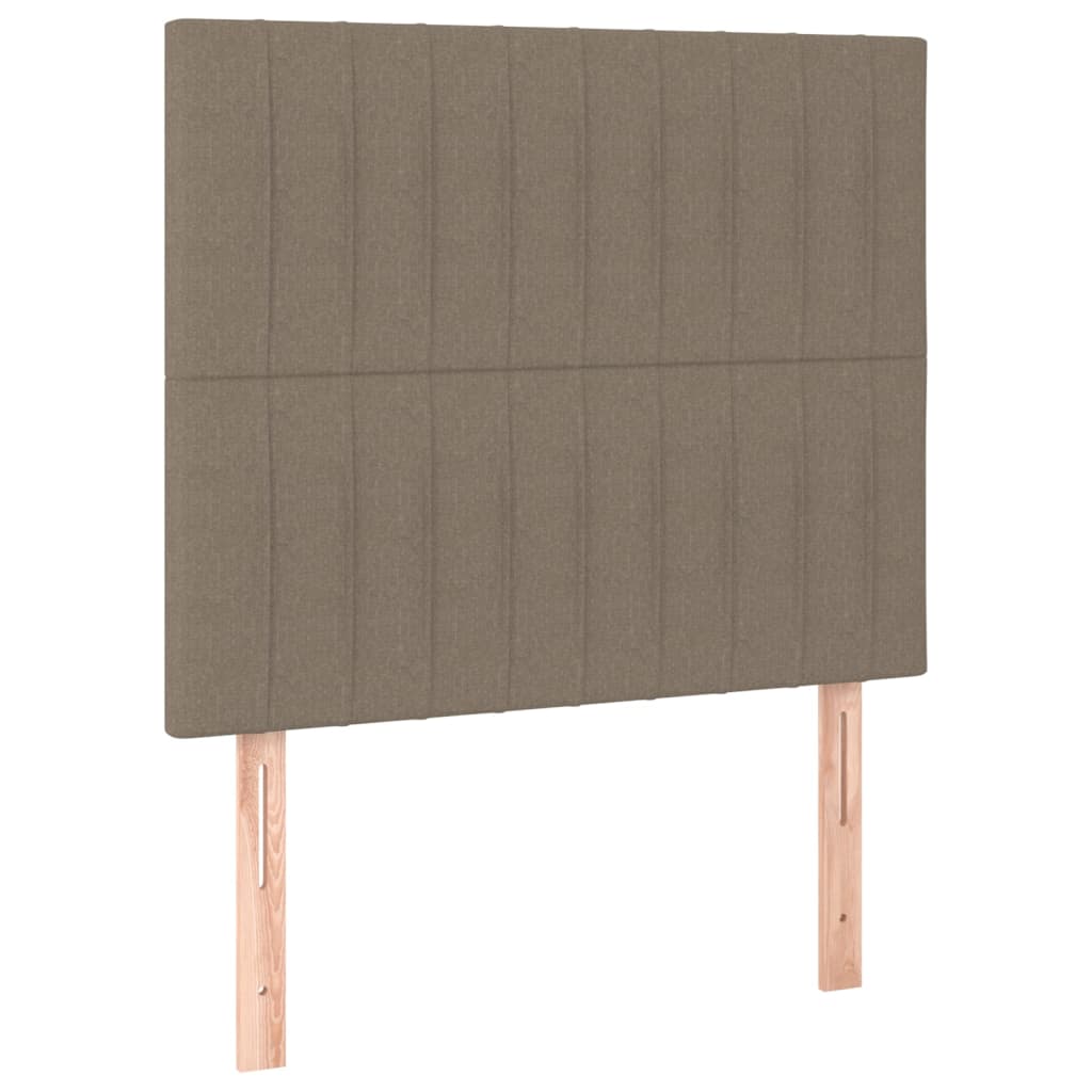 Κρεβάτι Boxspring με Στρώμα Taupe 120x200 εκ. Υφασμάτινο - Pakobazaar