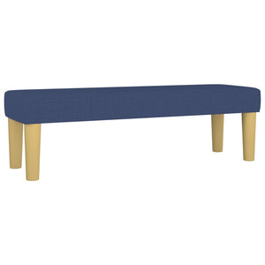 Κρεβάτι Boxspring με Στρώμα Μπλε 180x200 εκ. Υφασμάτινο