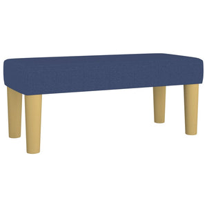 Κρεβάτι Boxspring με Στρώμα Μπλε 120x200 εκ. Υφασμάτινο