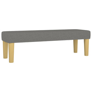 Κρεβάτι Boxspring με Στρώμα Σκούρο Γκρι 140x200 εκ Υφασμάτινο
