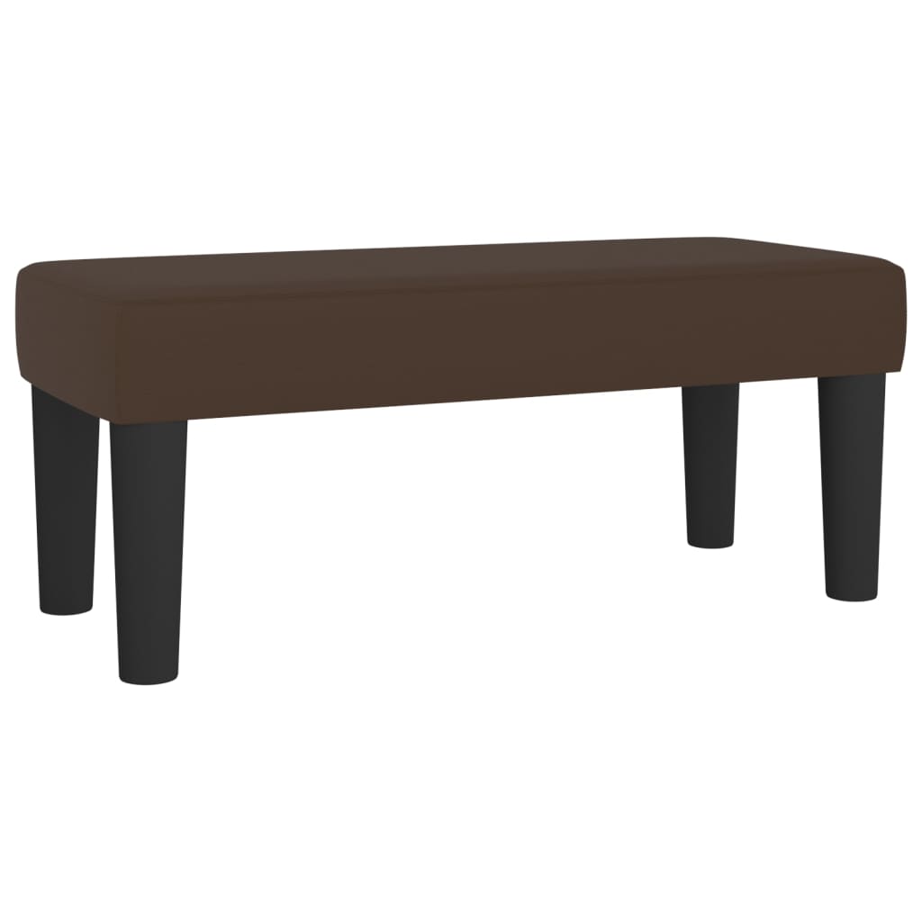Κρεβάτι Boxspring με Στρώμα Καφέ 80 x 200 εκ. Συνθετικό Δέρμα