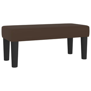 Κρεβάτι Boxspring με Στρώμα Καφέ 80 x 200 εκ. Συνθετικό Δέρμα