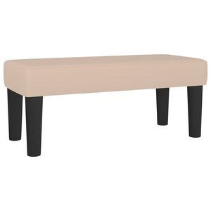 Κρεβάτι Boxspring με Στρώμα Καπουτσίνο 80x200 εκ. Συνθ. Δέρμα