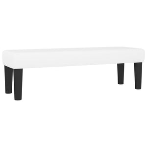 Κρεβάτι Boxspring με Στρώμα Λευκό 140x190εκ.από Συνθετικό Δέρμα