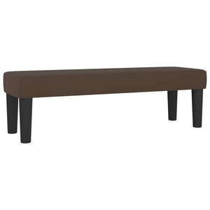 Κρεβάτι Boxspring με Στρώμα Καφέ 140x190εκ. από Συνθετικό Δέρμα