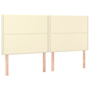 Κρεβάτι Boxspring με Στρώμα Κρεμ 160x200εκ. από Συνθετικό Δέρμα