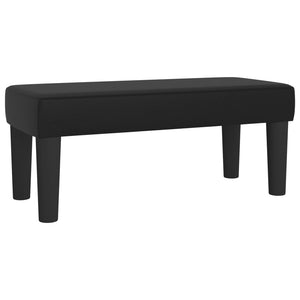 Κρεβάτι Boxspring με Στρώμα Μαύρο 100x200εκ.από Συνθετικό Δέρμα