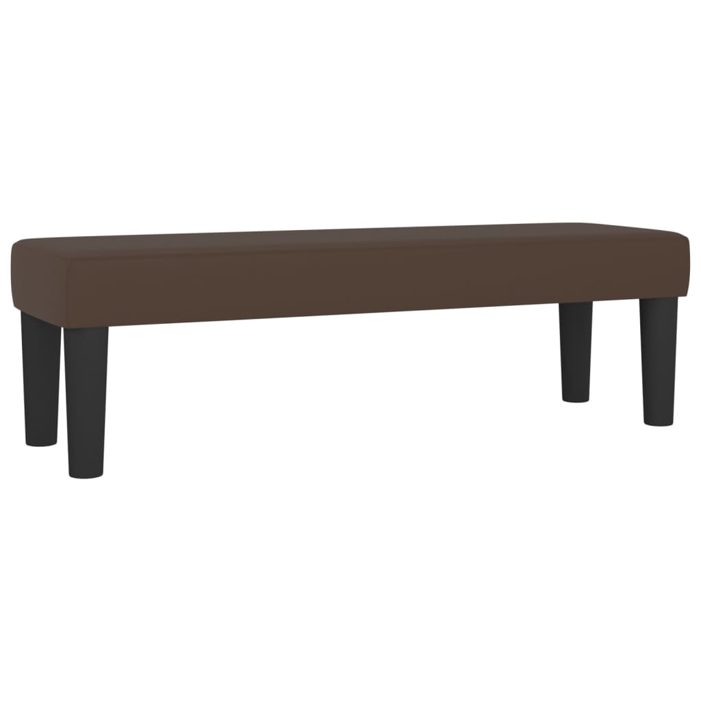 Κρεβάτι Boxspring με Στρώμα Καφέ 180x200 εκ. Συνθετικό Δέρμα