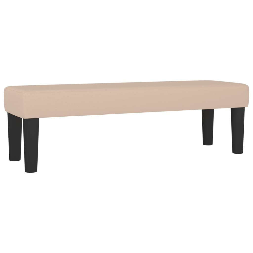 Κρεβάτι Boxspring με Στρώμα Καπουτσίνο 180x200 εκ. Συνθ. Δέρμα