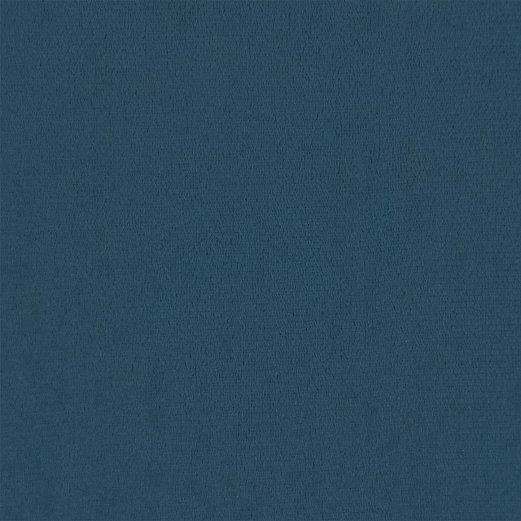 Κρεβάτι Boxspring με Στρώμα Σκούρο Μπλε 90x200 εκ. Βελούδινο