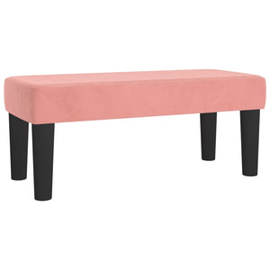 Κρεβάτι Boxspring με Στρώμα Ροζ 120x200 εκ. Βελούδινο - Pakobazaar