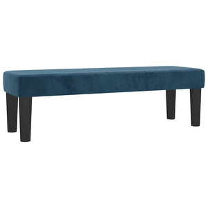 Κρεβάτι Boxspring με Στρώμα Σκούρο Μπλε 140x190 εκ. Βελούδινο - Pakobazaar