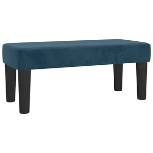 Κρεβάτι Boxspring με Στρώμα Σκούρο Μπλε 90x200 εκ. Βελούδινο - Pakobazaar