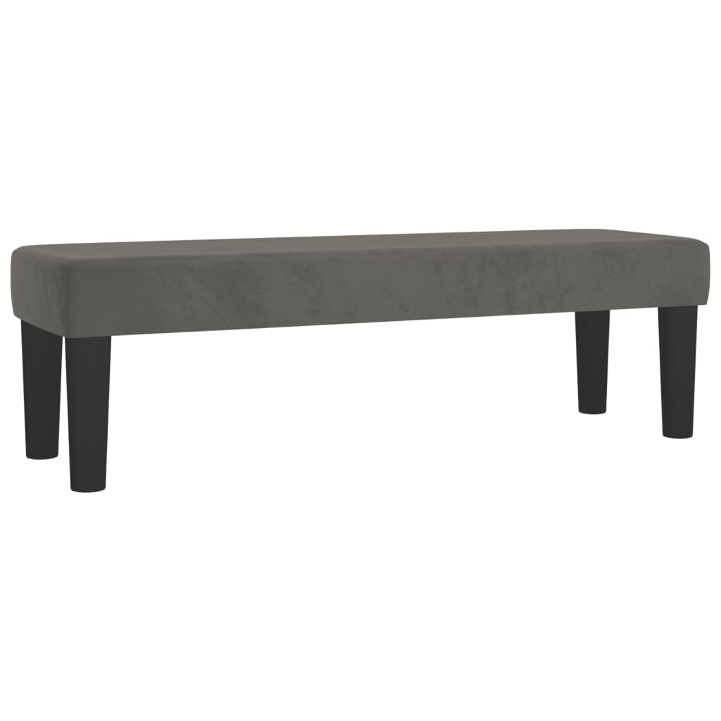 Κρεβάτι Boxspring με Στρώμα Σκούρο Γκρι 160x200 εκ. Βελούδινο