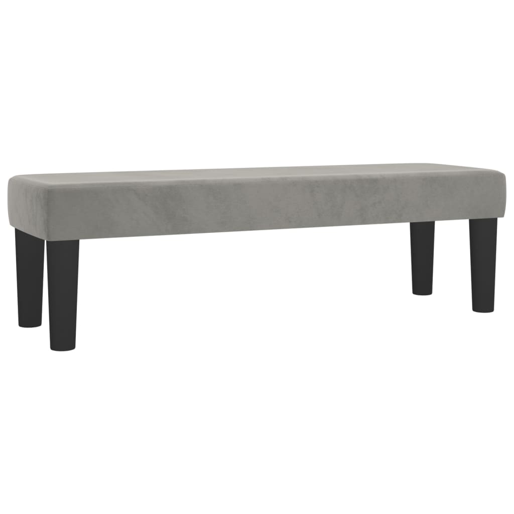 Κρεβάτι Boxspring με Στρώμα Ανοιχτό Γκρι 180x200 εκ. Βελούδινο