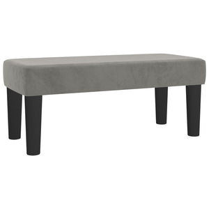 Κρεβάτι Boxspring με Στρώμα Ανοιχτό Γκρι 120x200 εκ. Βελούδινο